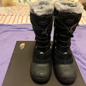 The North Face waterproof snow boots for kids.